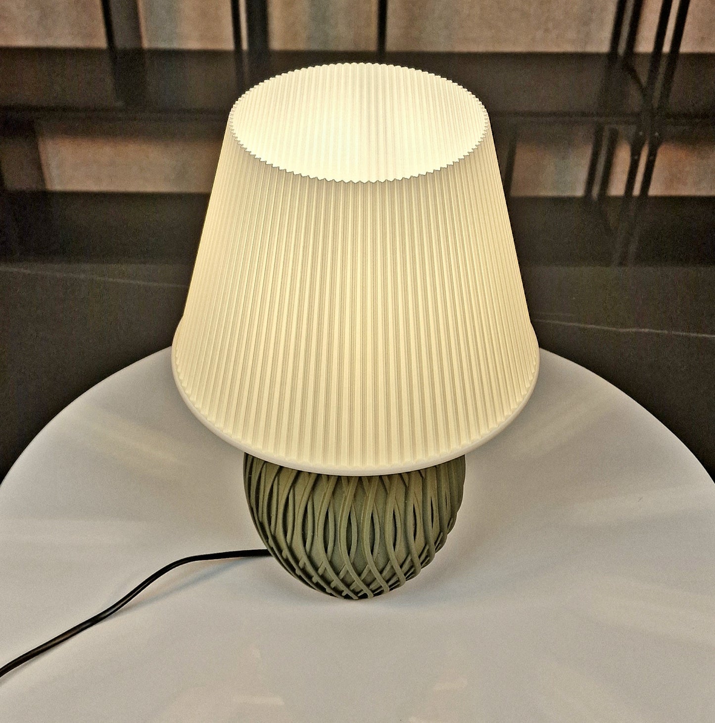 LED Dimmable Olive Green Luxury Modern Table Lamp