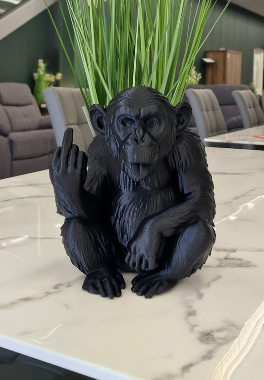 3D Printed Cheeky Naughty Monkey Statue – up yours monkey
