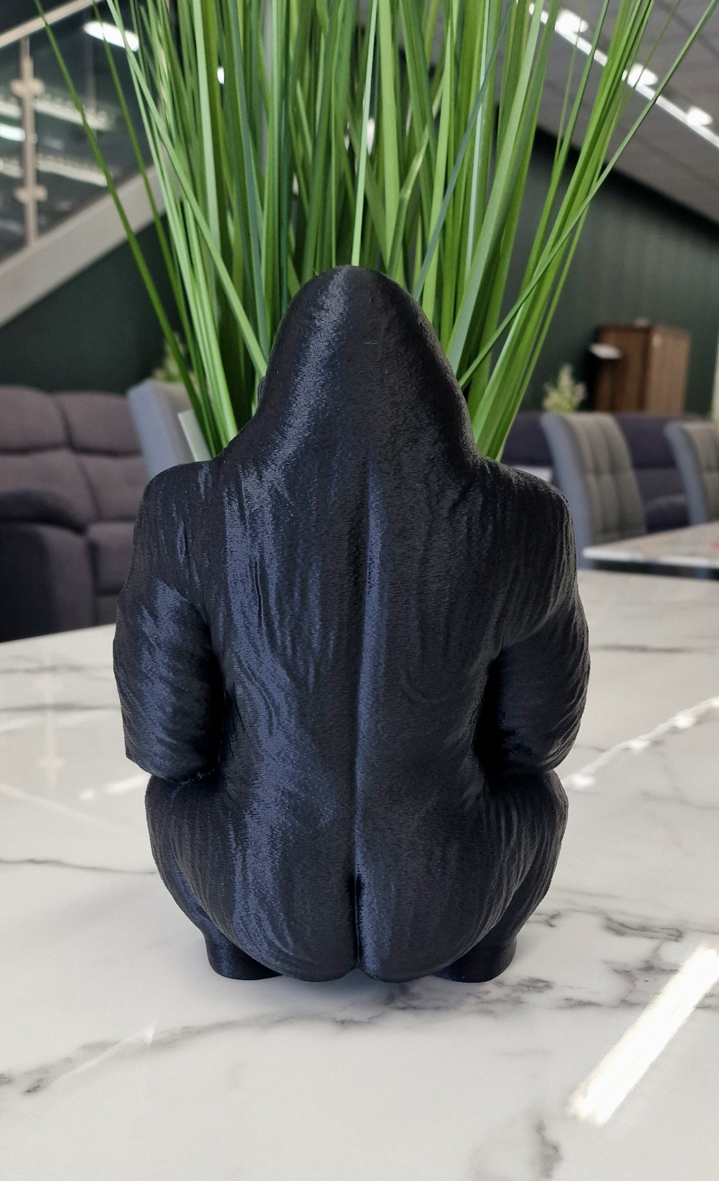 3D Printed Cheeky Naughty Gorilla Statue – Up Yours Gorilla