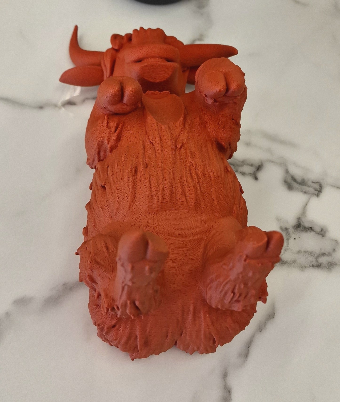 3D Printed Highland Cow Wine Bottle Holder – Home Decor