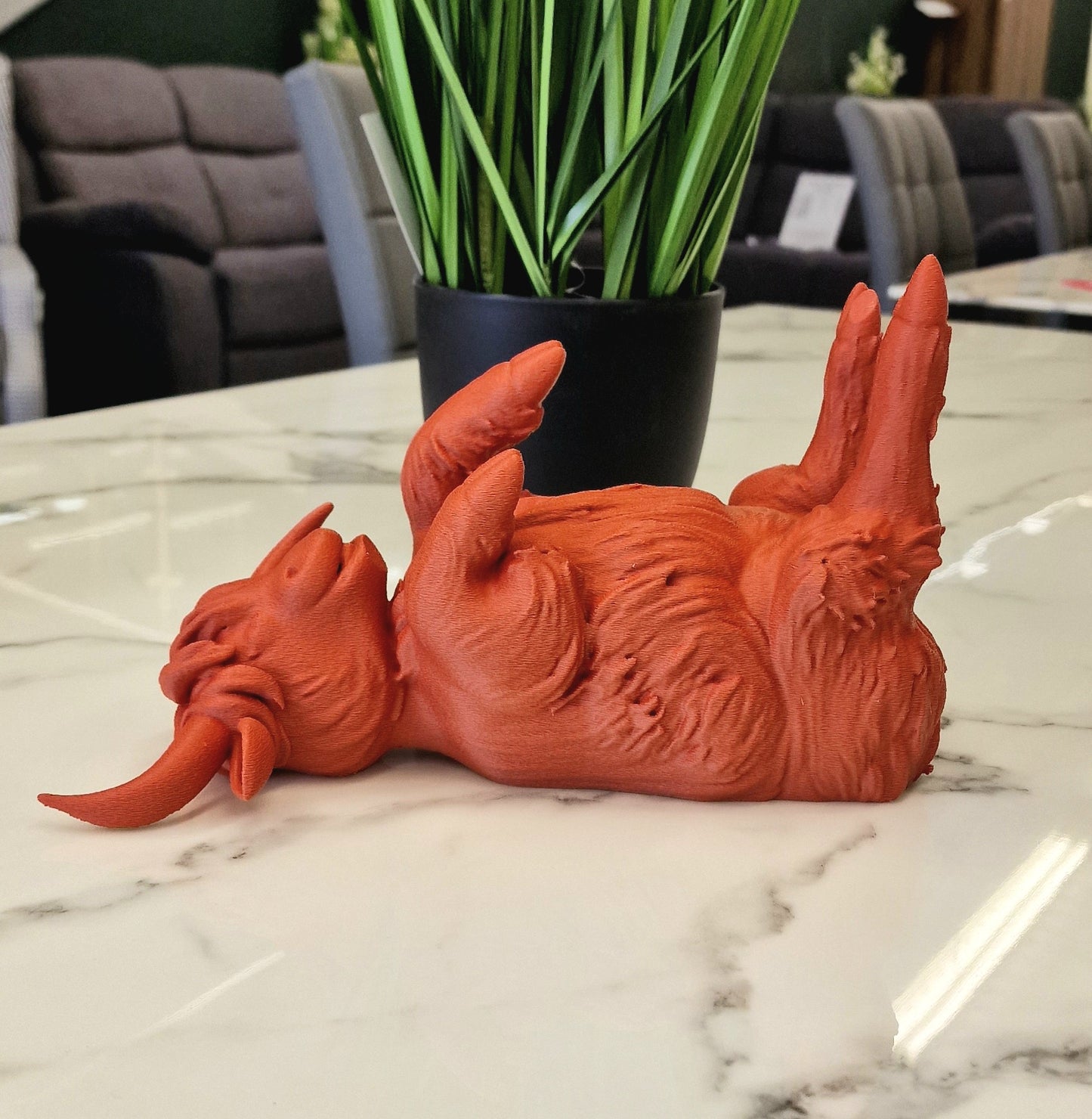 3D Printed Highland Cow Wine Bottle Holder – Home Decor