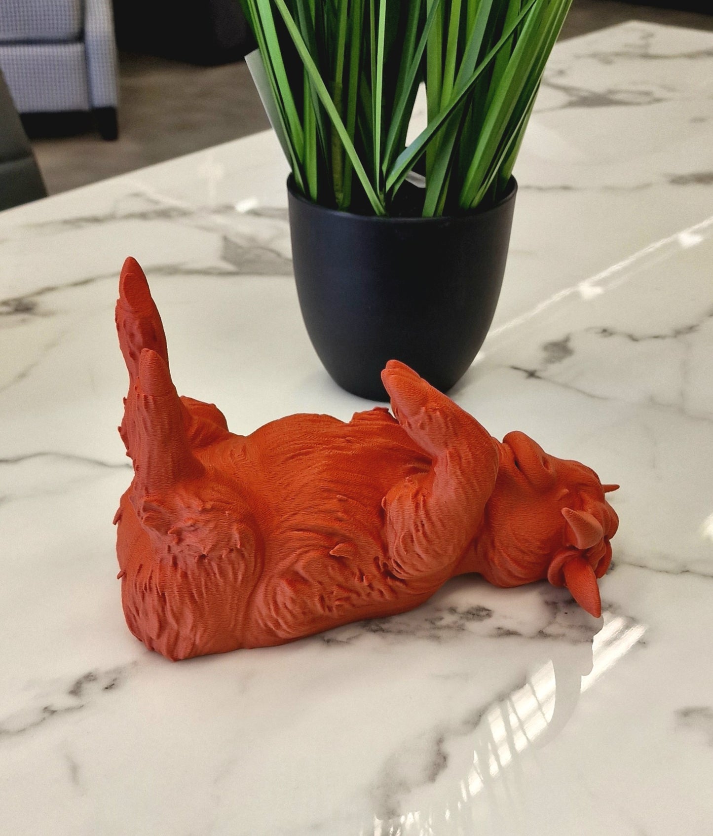 3D Printed Highland Cow Wine Bottle Holder – Home Decor
