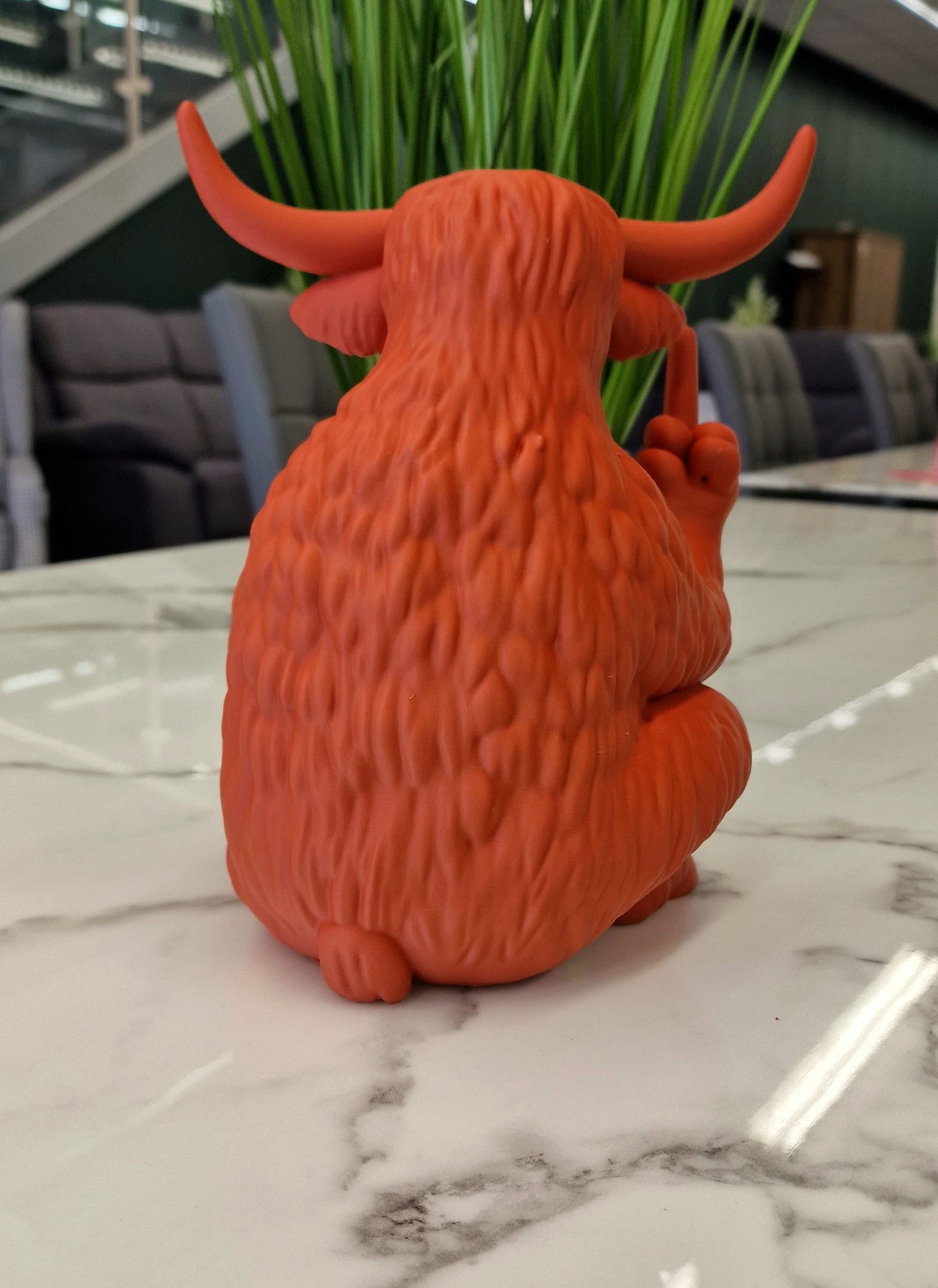 Cheeky 3D Printed Naughty Highland Cow Ornament - Home Decor Up Yours Highland Cow