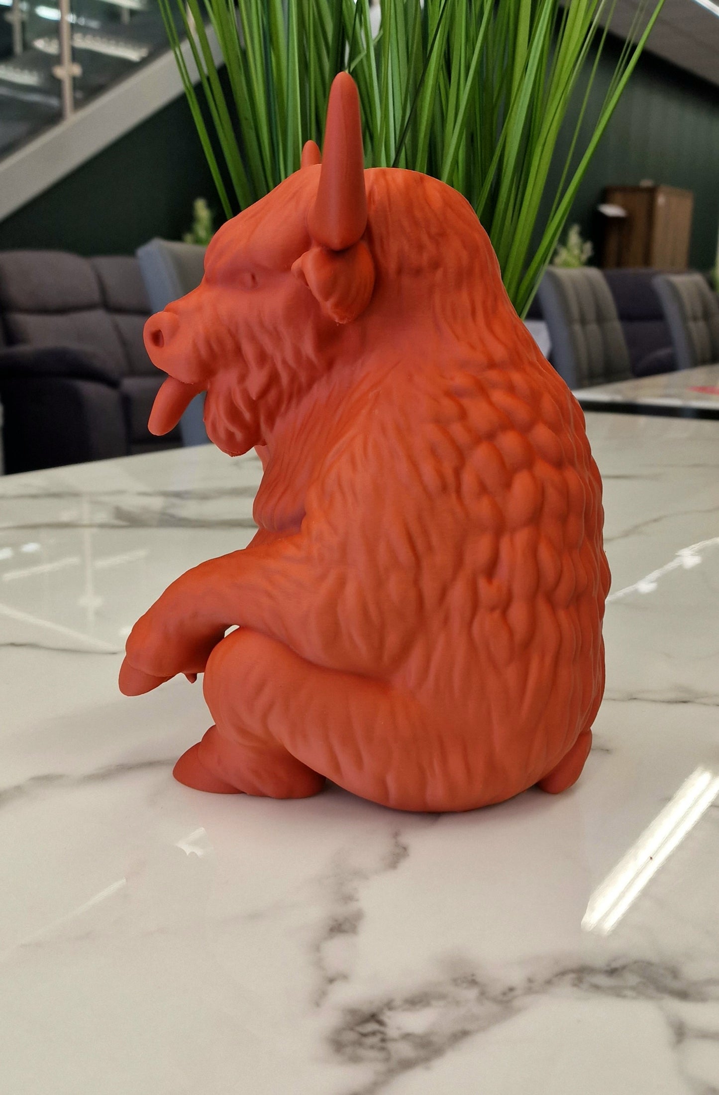 Cheeky 3D Printed Naughty Highland Cow Ornament - Home Decor Up Yours Highland Cow