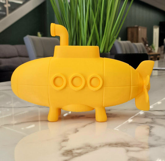 3D Printed Yellow Submarine Money Box – Fun & Quirky PLA Coin Bank