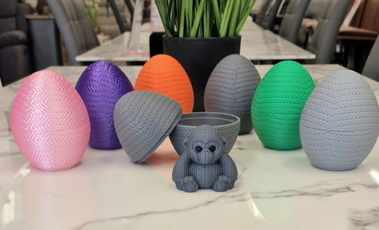 3D Printed Small Monkey Knitamal – Knitted-Style PLA Monkey Figure