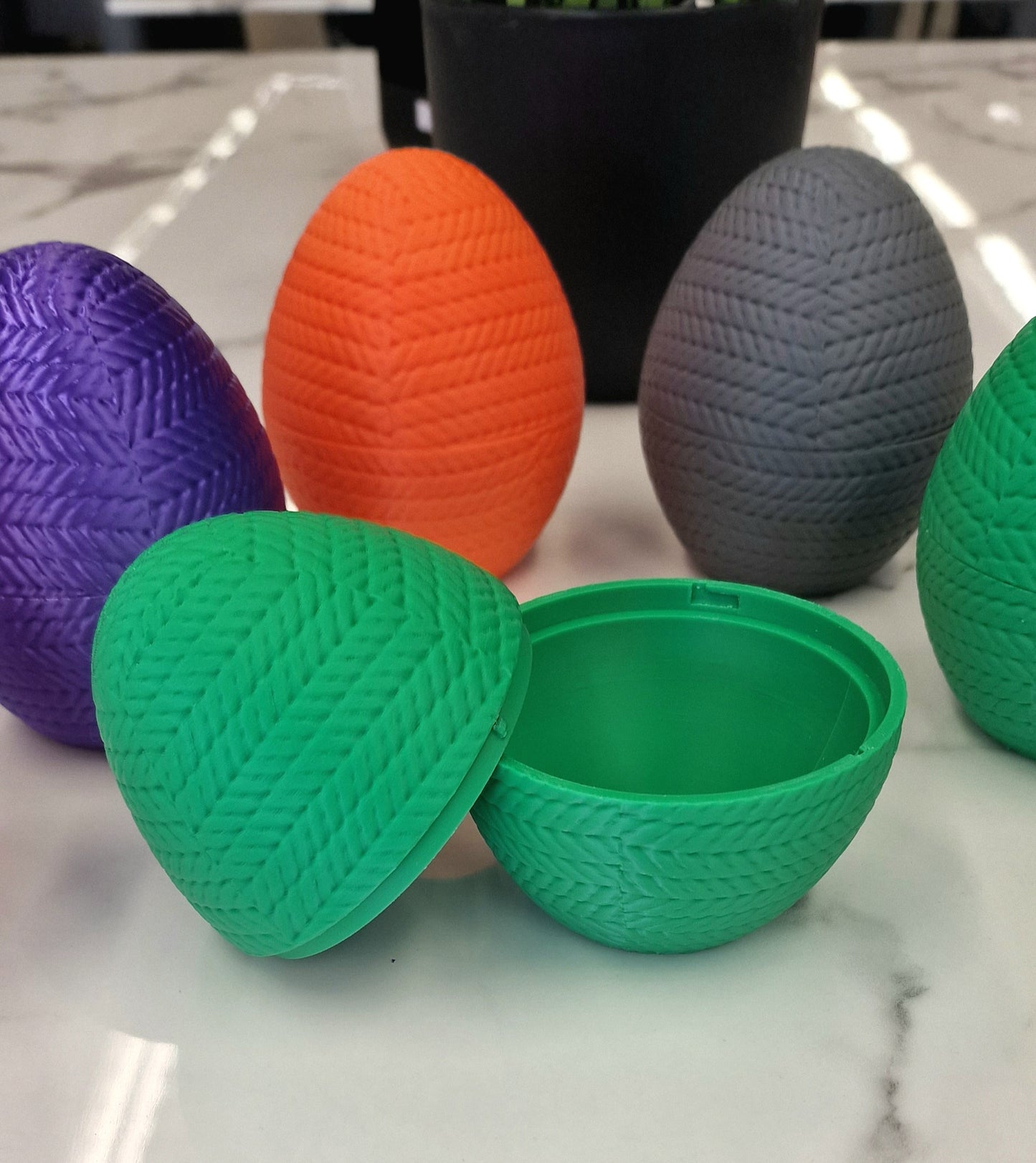 3D Printed Crocodile Knitamal – Knitted-Style PLA Crocodile Figure