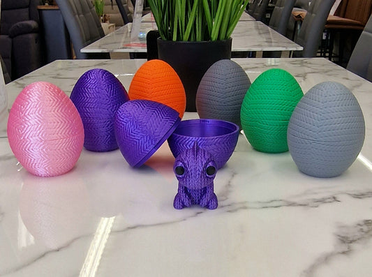 3D Printed Chameleon Knitamal – Knitted-Style PLA Chameleon Figure