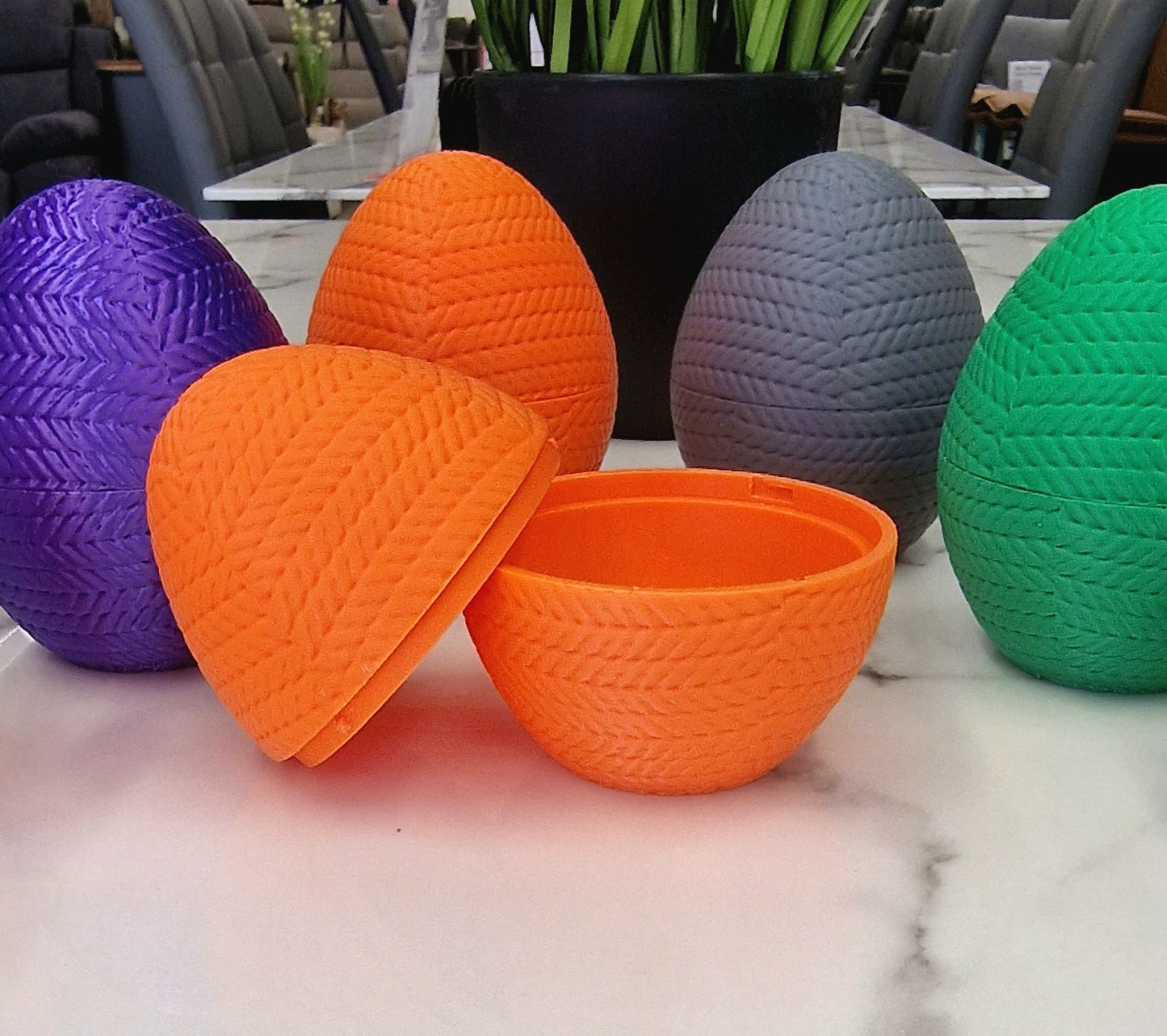 3D Printed Giraffe Knitamal – Knitted-Style PLA Giraffe Figurine