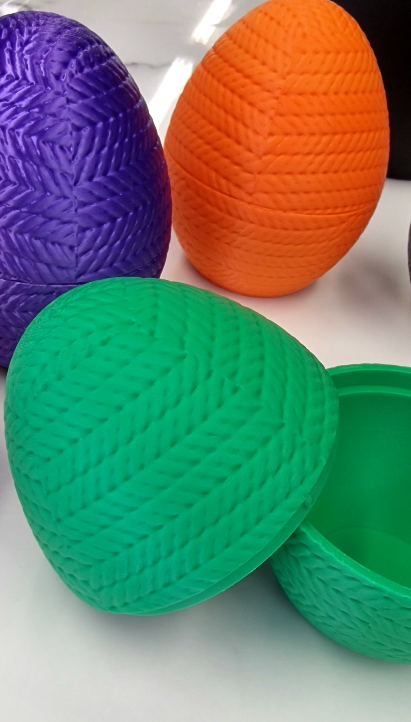 3D Printed Crocodile Knitamal – Knitted-Style PLA Crocodile Figure
