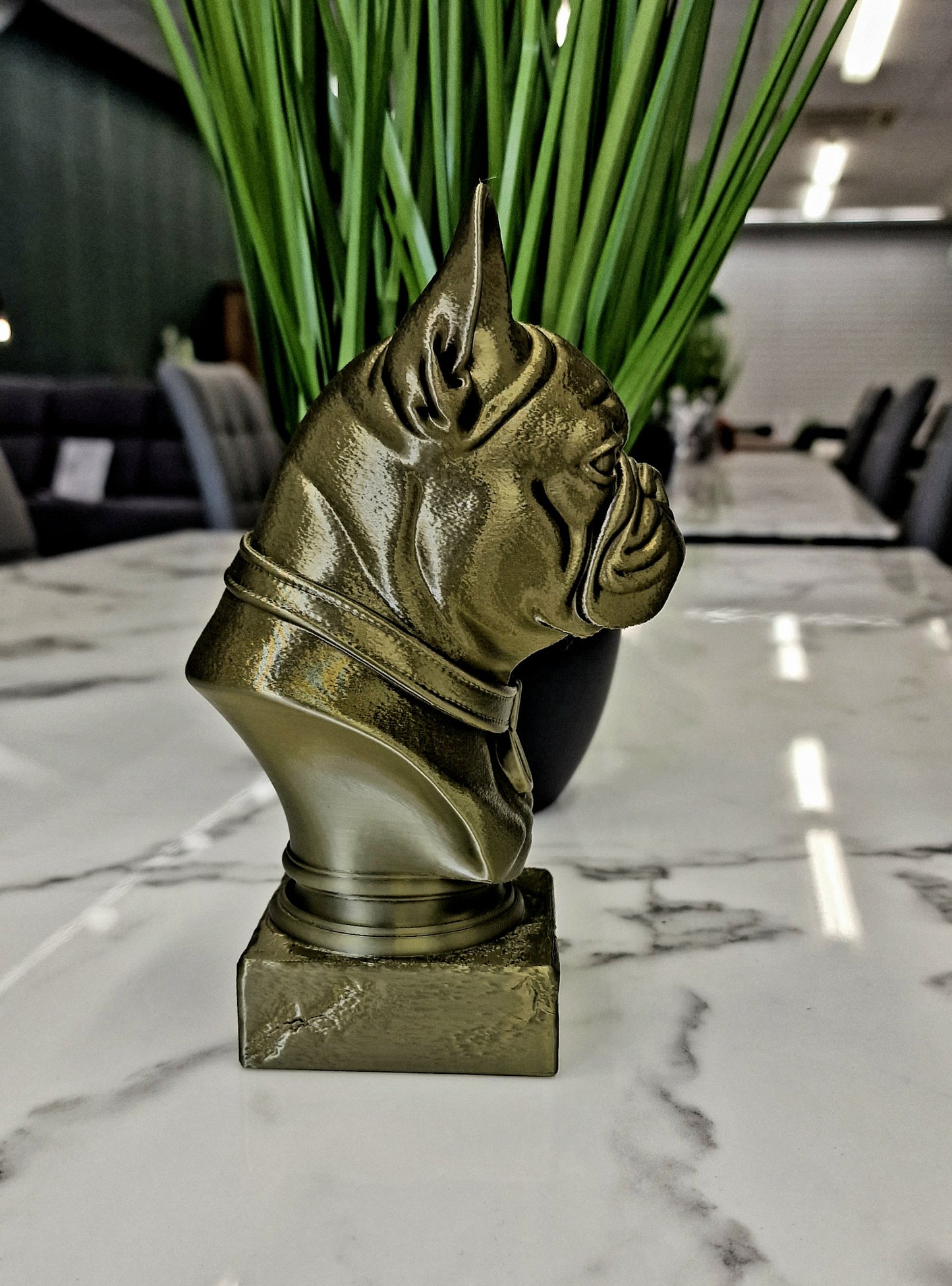 3D Printed French Bulldog Bust – Stylish Frenchie Sculpture for Dog Lovers & Home Décor