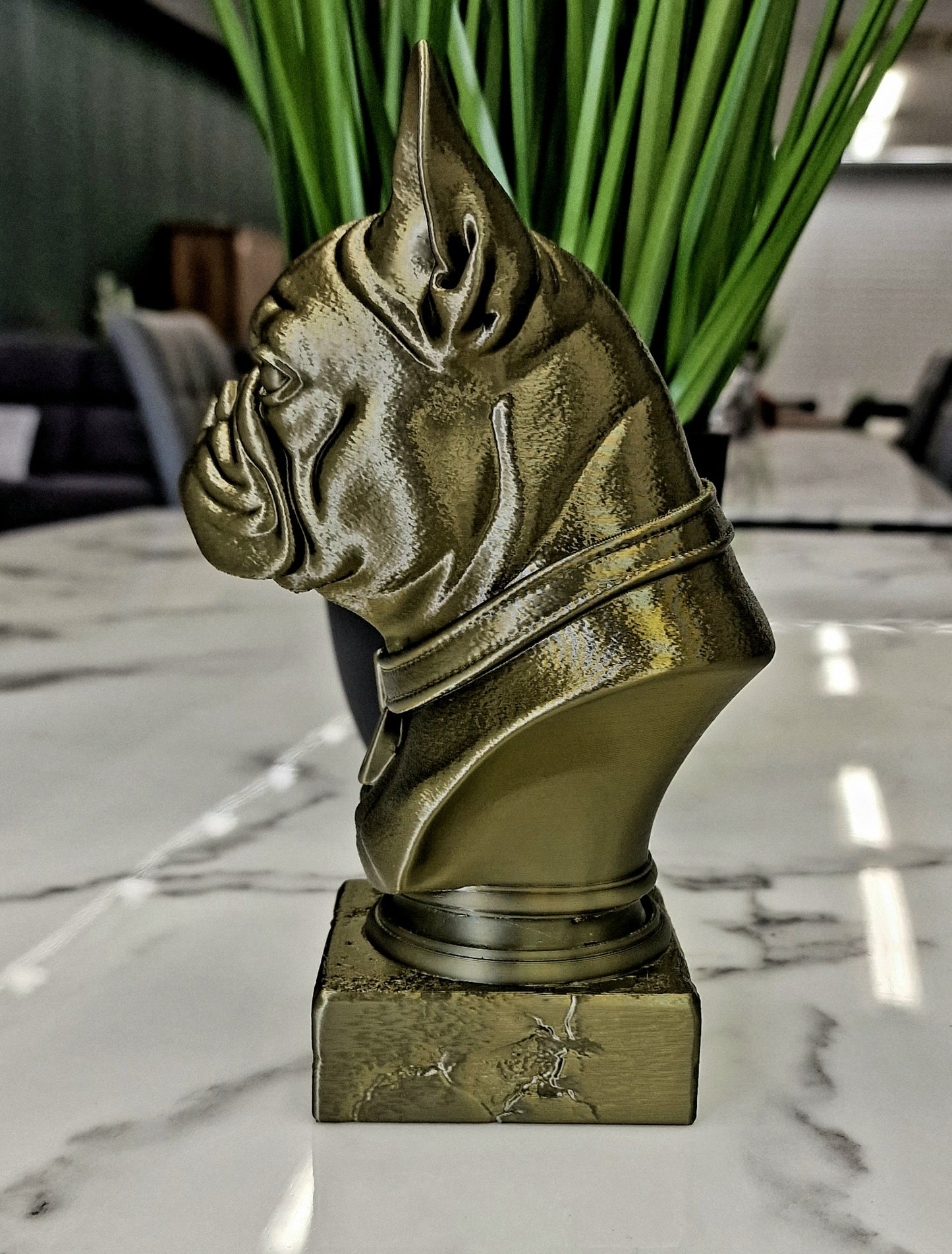3D Printed French Bulldog Bust – Stylish Frenchie Sculpture for Dog Lovers & Home Décor