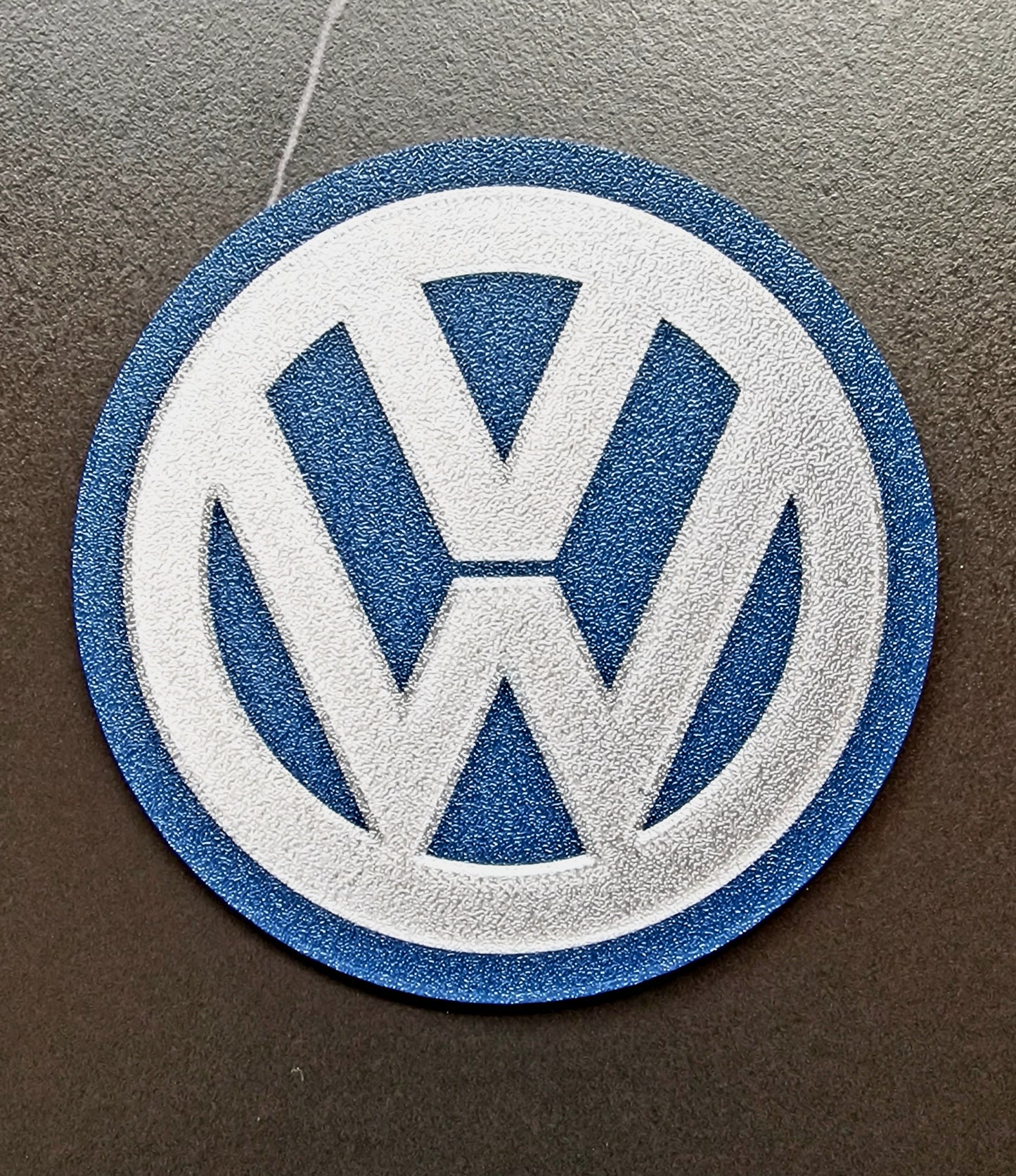Volkswagen Coaster & Keyring Gift Set – Desk & Home Accessories (Blue & Silver)