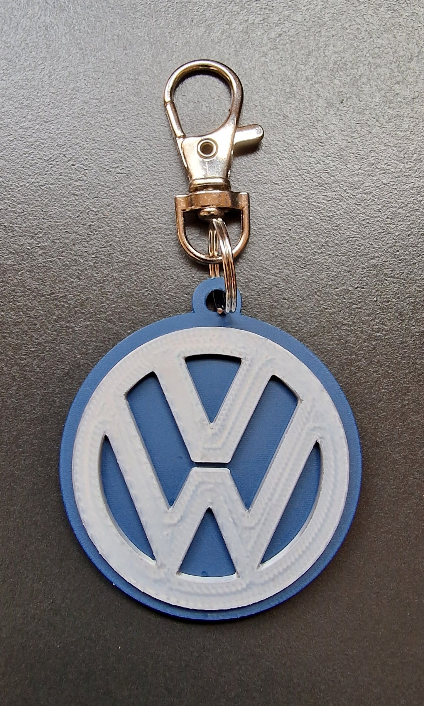 Volkswagen Coaster & Keyring Gift Set – Desk & Home Accessories (Blue & Silver)