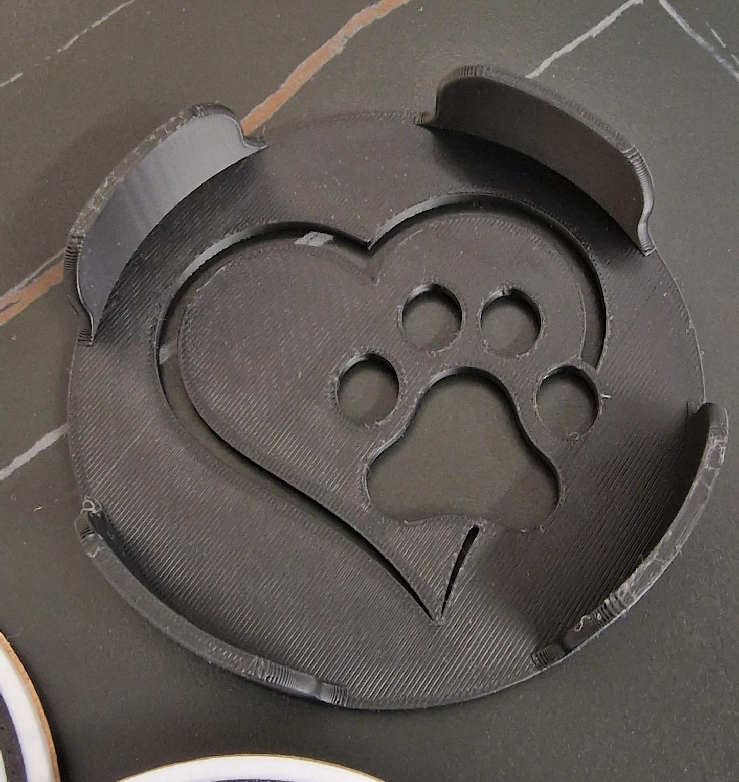 Set of 4 Collie Dog Coasters with Holder | Black & White Drink Mats | Cork-Backed Pet Lover Gift