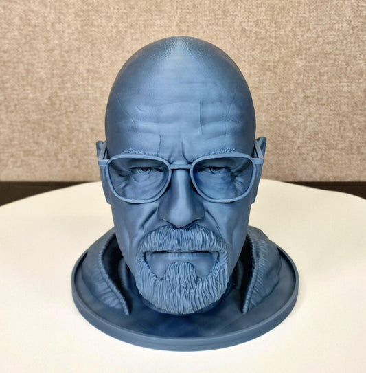 Walter White Bust | Breaking Bad Bryan Cranston Headphone Holder | TV Show Collectible | Heisenberg Fan Gift | 3D Printed