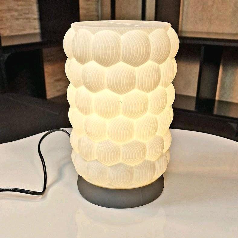 Raspberry dimmable LED Table Lamp with Dark Grey Base
