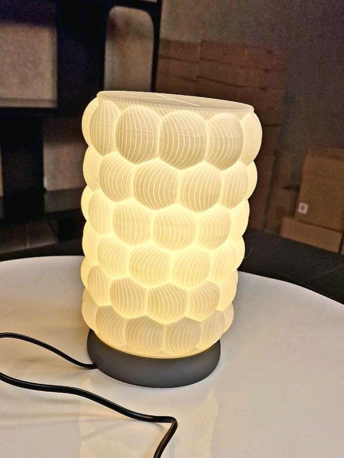 Raspberry dimmable LED Table Lamp with Dark Grey Base