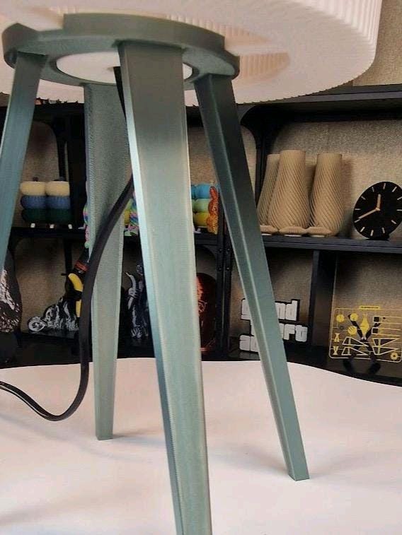 Lamphonia Silk Olive Green base with white shade Table Lamp With Dimmable Bulb For Home Decor