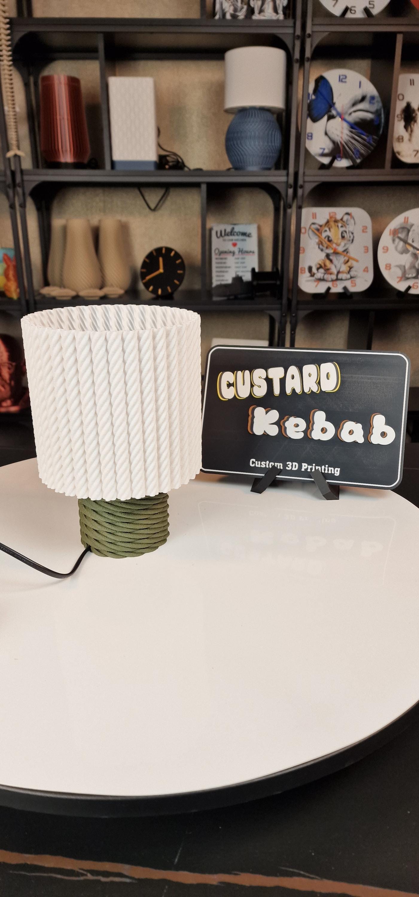 Rope Effect Table Lamp With Dimmable LED Bulb For Home Decor