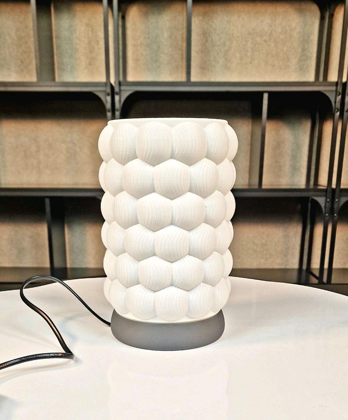 Raspberry dimmable LED Table Lamp with Dark Grey Base