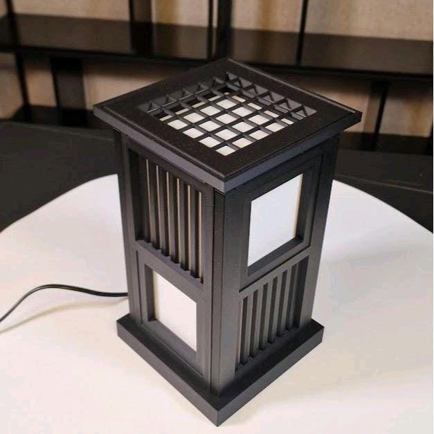 Japanese Ido Style Table Lamp With Dimmable LED Bulb