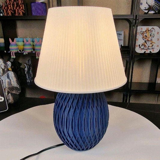 LED Dimmable Dark Blue Luxury Modern Table Lamp