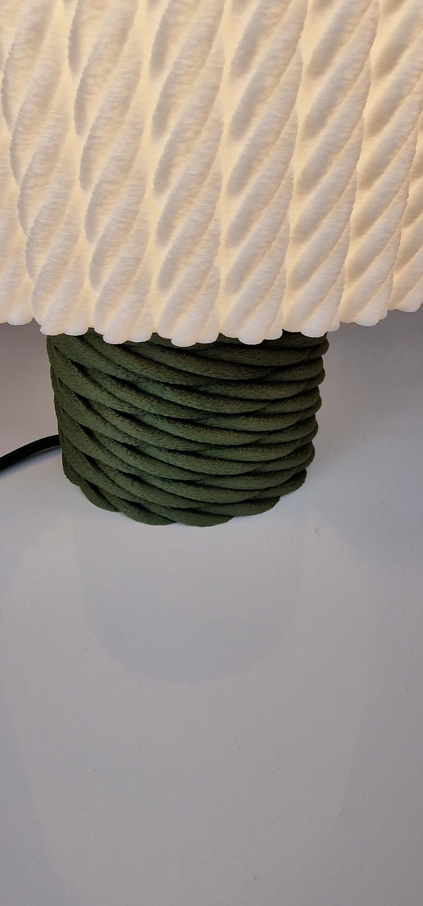 Rope Effect Table Lamp With Dimmable LED Bulb For Home Decor