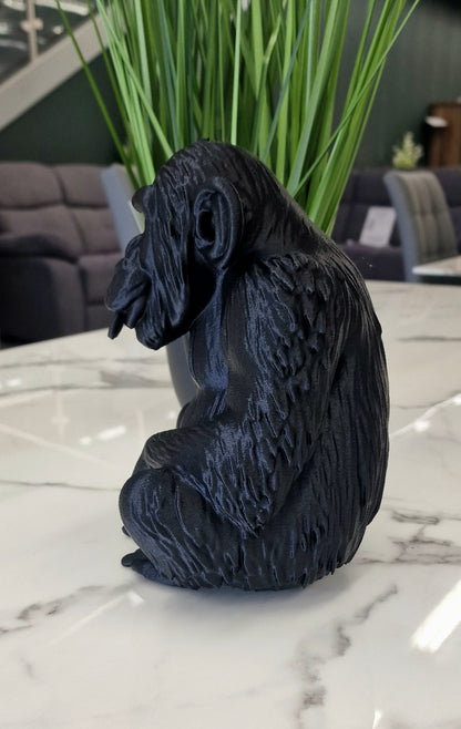 3D Printed Cheeky Naughty Monkey Statue – up yours monkey