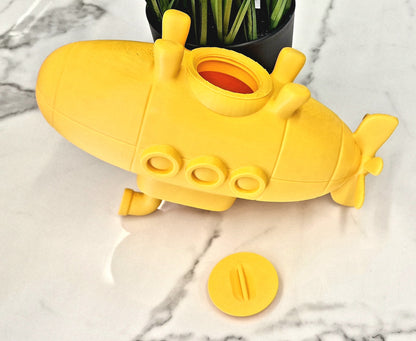 3D Printed Yellow Submarine Money Box – Fun & Quirky PLA Coin Bank