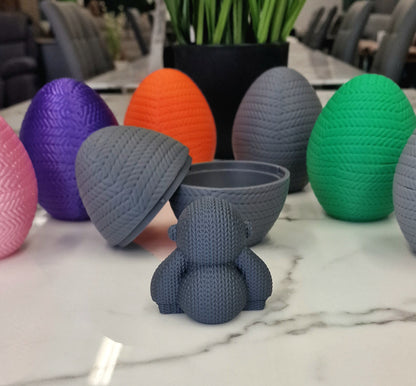 3D Printed Small Monkey Knitamal – Knitted-Style PLA Monkey Figure