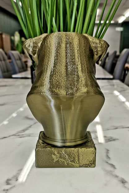 3D Printed Pug Dog Bust – Adorable Pug Sculpture for Dog Lovers & Home Décor