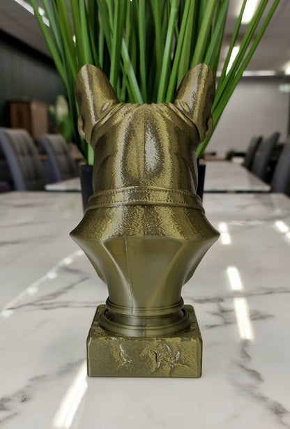 3D Printed French Bulldog Bust – Stylish Frenchie Sculpture for Dog Lovers & Home Décor