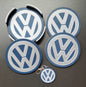 Volkswagen Coaster & Keyring Gift Set – Desk & Home Accessories (Blue & Silver)