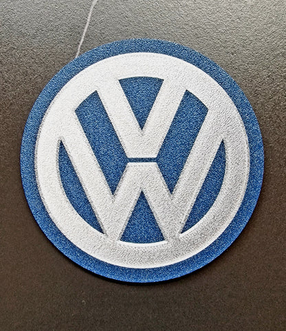 Volkswagen Coaster & Keyring Gift Set – Desk & Home Accessories (Blue & Silver)