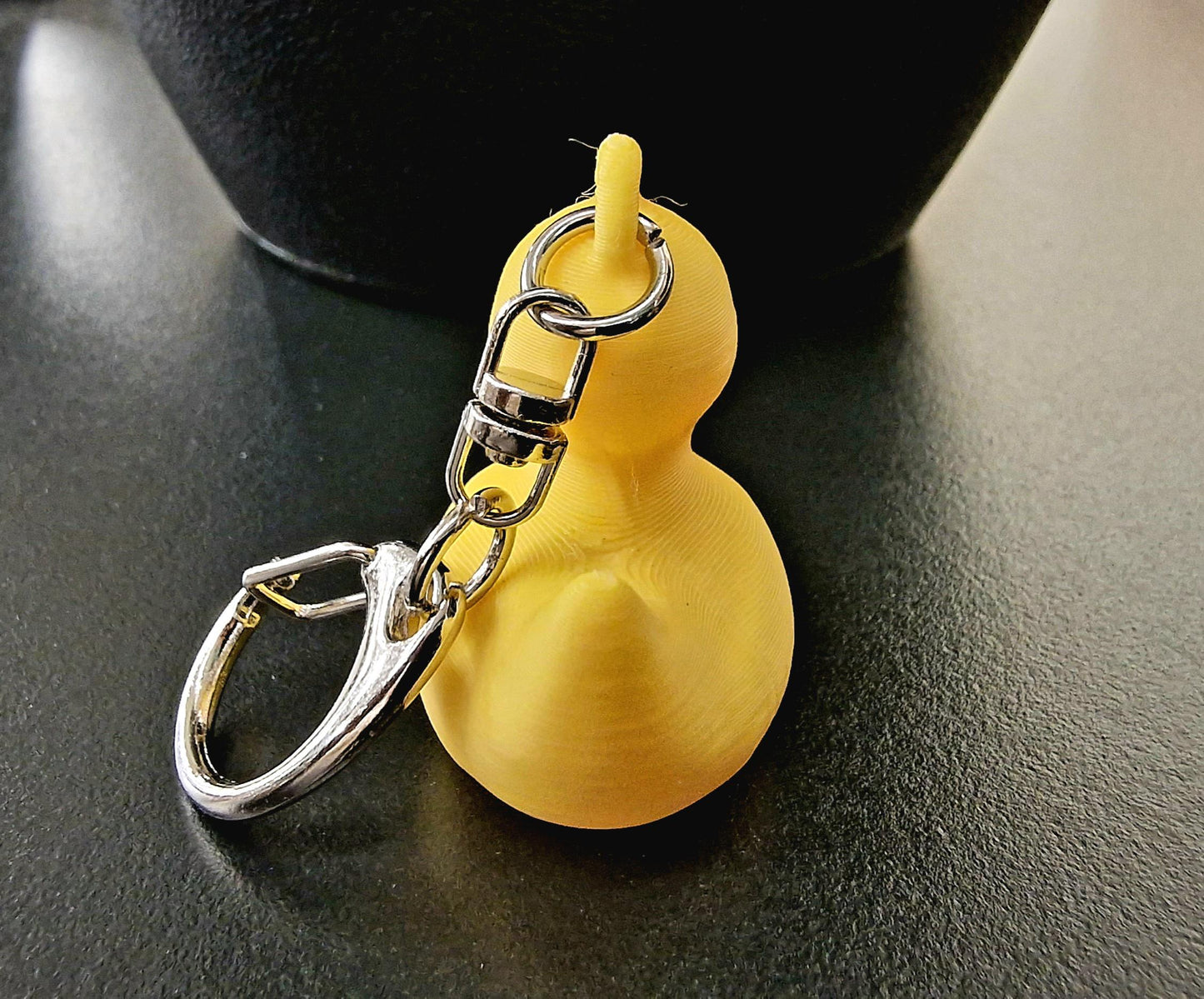 3D Printed Rubber Duck Keyring | Cute Yellow Duck Keychain | Fun Gift for Duck Lovers
