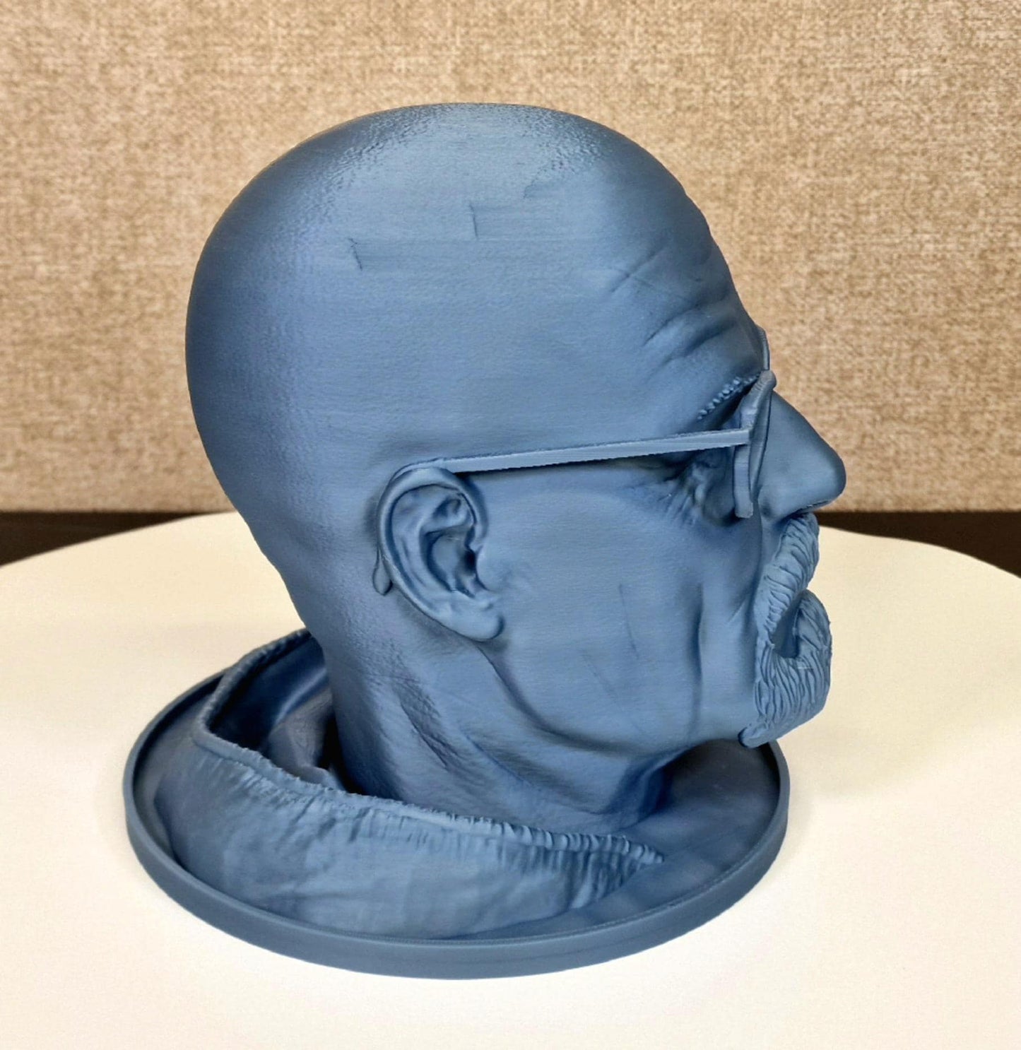 Walter White Bust | Breaking Bad Bryan Cranston Headphone Holder | TV Show Collectible | Heisenberg Fan Gift | 3D Printed