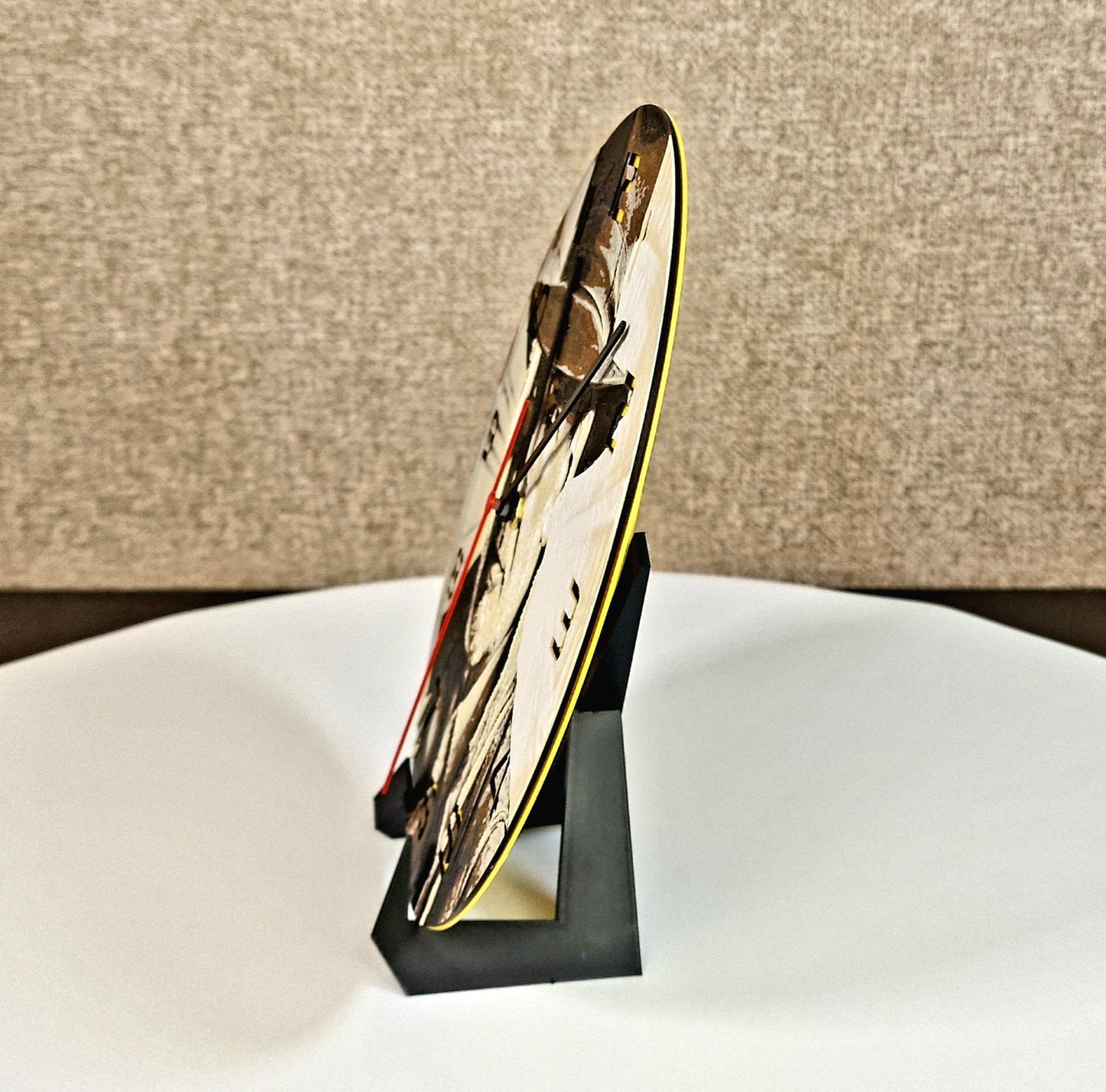 Indiana Jones 3D Printed Wall Clock | Adventure Movie Decor | Handmade Gift | Silent Quartz | PLA Material