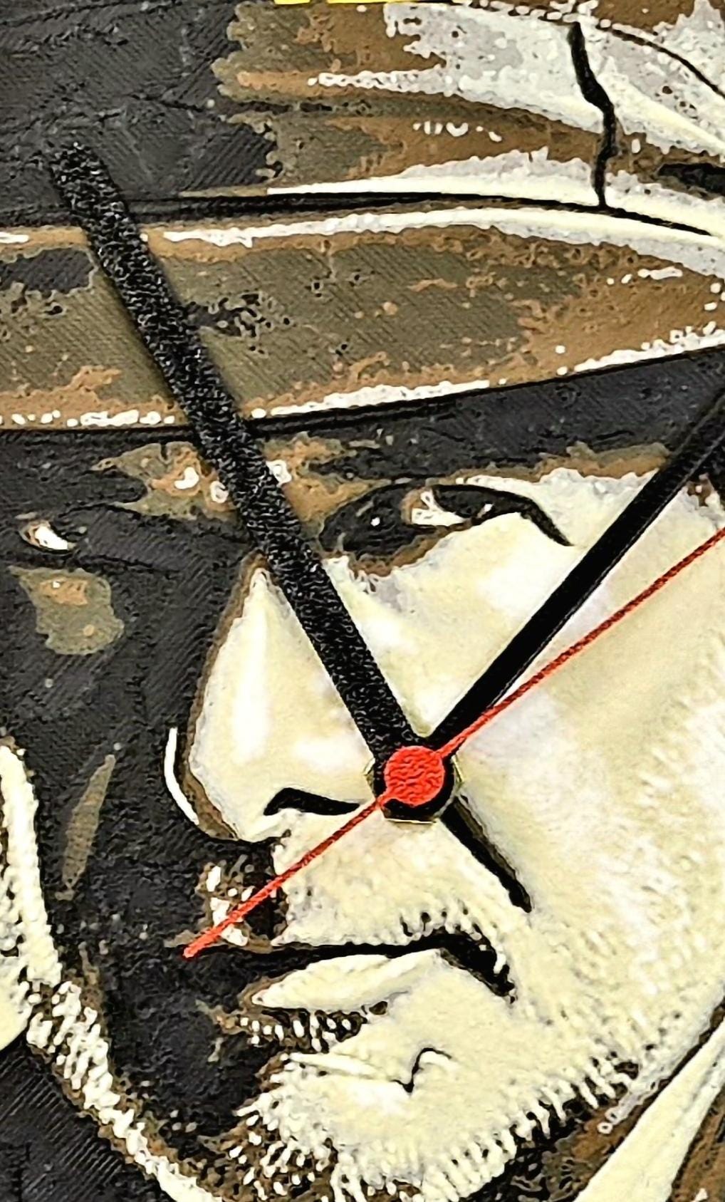 Indiana Jones 3D Printed Wall Clock | Adventure Movie Decor | Handmade Gift | Silent Quartz | PLA Material