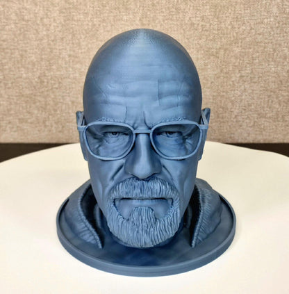 Walter White Bust | Breaking Bad Bryan Cranston Headphone Holder | TV Show Collectible | Heisenberg Fan Gift | 3D Printed