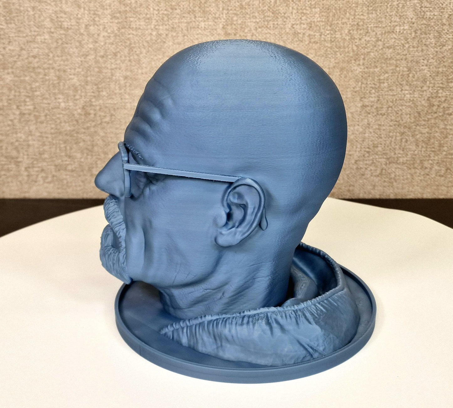 Walter White Bust | Breaking Bad Bryan Cranston Headphone Holder | TV Show Collectible | Heisenberg Fan Gift | 3D Printed