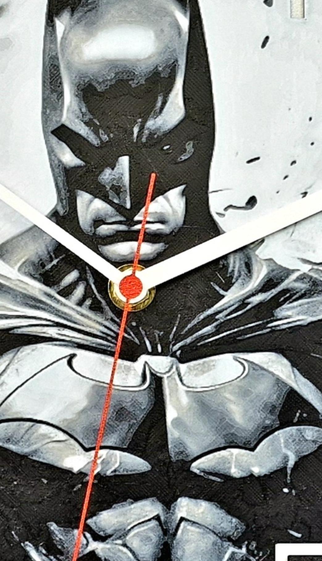 Batman 3D Printed Wall Clock | Gotham Hero Decor | PLA Material | Silent Quartz Movement | Handmade UK Gift