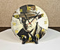 Indiana Jones 3D Printed Wall Clock | Adventure Movie Decor | Handmade Gift | Silent Quartz | PLA Material