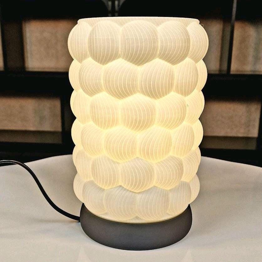 Raspberry dimmable LED Table Lamp with Dark Grey Base