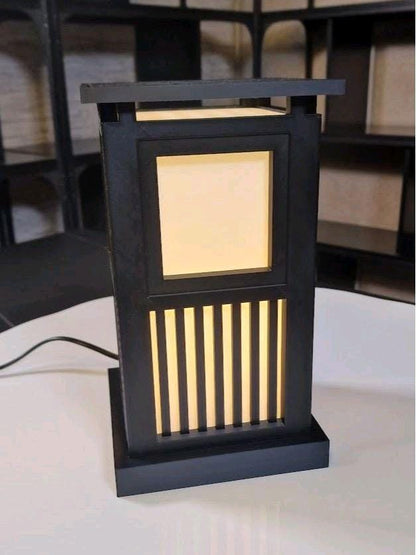 Japanese Ido Style Table Lamp With Dimmable LED Bulb