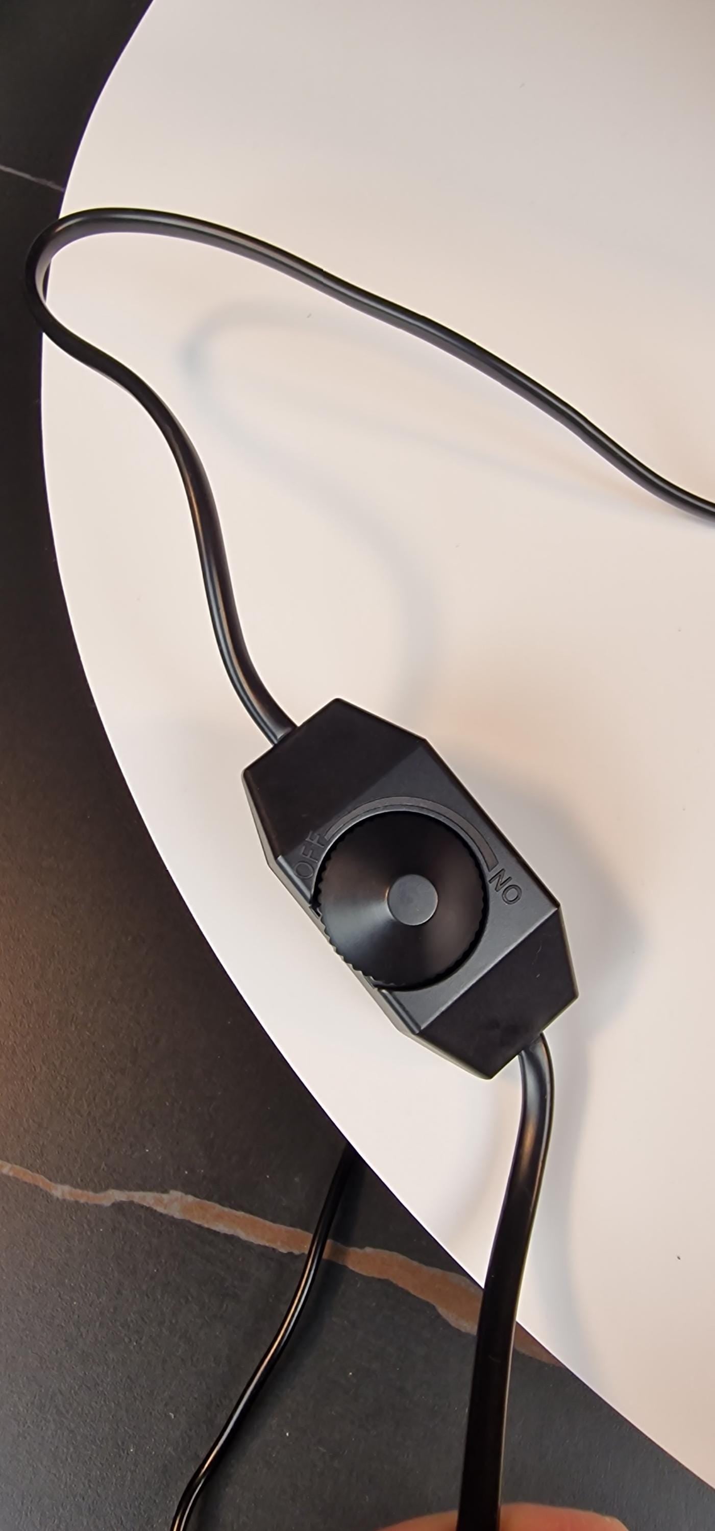 Slatted Bronze/Black LED Dimmable Table Lamp