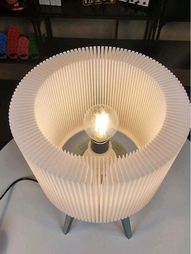 Lamphonia Silk Olive Green base with white shade Table Lamp With Dimmable Bulb For Home Decor