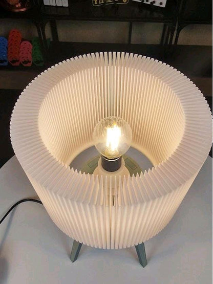 Lamphonia Silk Olive Green base with white shade Table Lamp With Dimmable Bulb For Home Decor