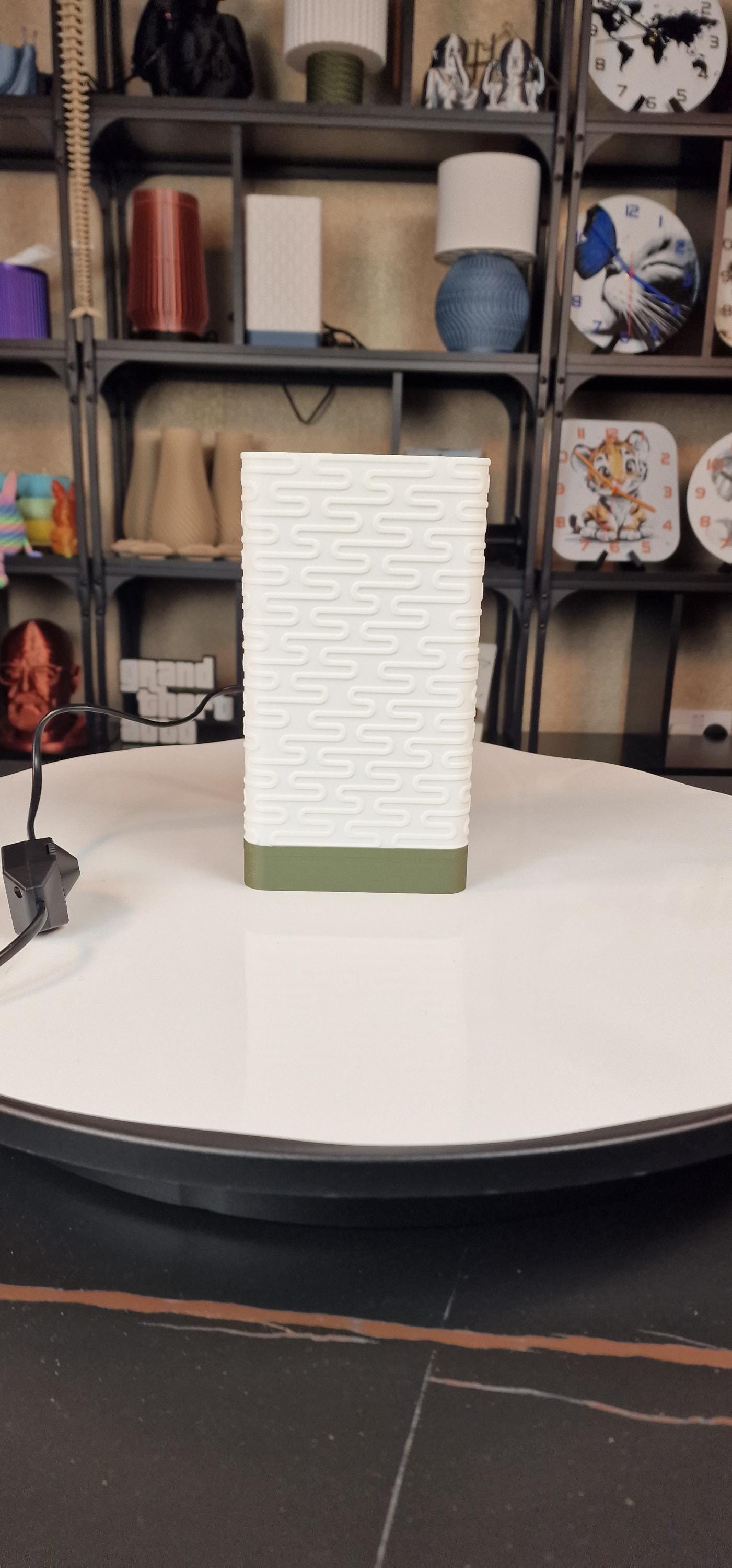 Retro Curve Lamp With Dimmable LED Bulb For Home Decor Olive Green Base