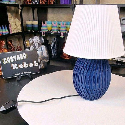 LED Dimmable Dark Blue Luxury Modern Table Lamp